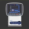Medical Patient Monitor With ECG Waveforms And Vital Signs Display Mindray White Blue Compact Design