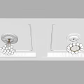 Elegant White Ceiling Design With Decorative Medallion Chandelier Base And Molding 3d model