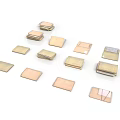 Stylish Square Storage Boxes In Gold And Copper For Household Organization