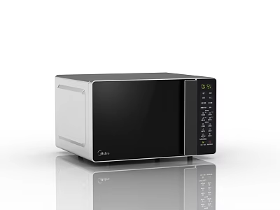 Modern Microwave Oven With Digital Display And Control Panel For Kitchen Use 3d model