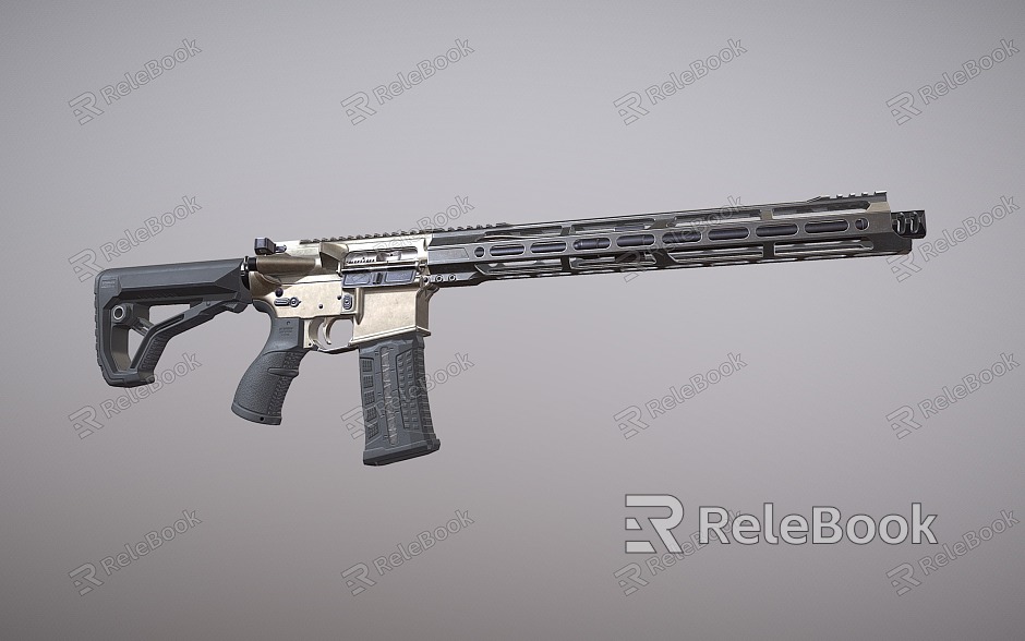 Assault Rifle Colt AR15 Automatic Rifle model