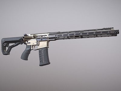 Assault Rifle Colt AR15 Automatic Rifle model