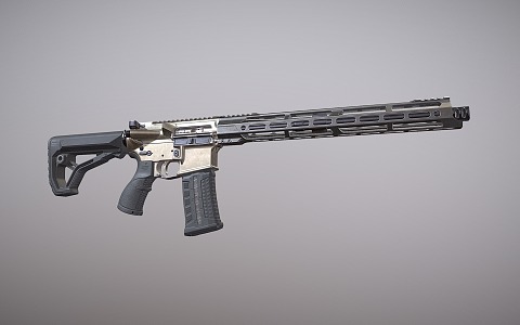 Assault Rifle Colt AR15 Automatic Rifle 3d model