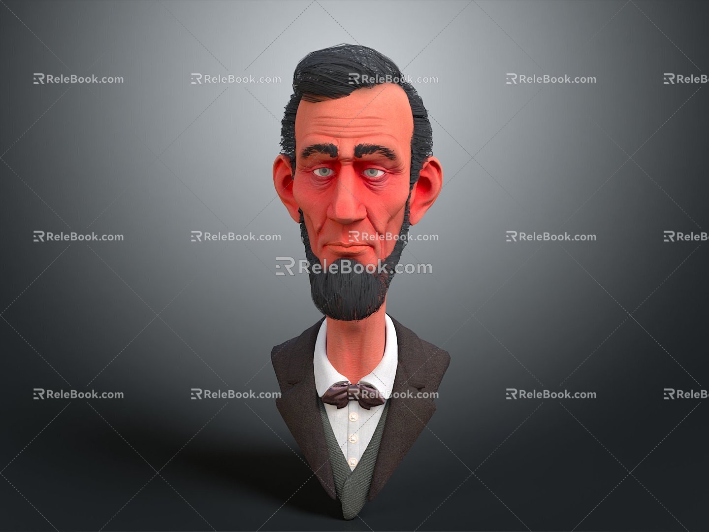 Modern Game Character Character Lincoln American President Game Character model