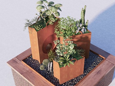 Modern Flower Box model