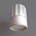 Modern Black Textured Downlight Spotlight Ceiling Lighting Fixture with Sleek Design 3d model