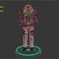 Military Camouflage Uniform Display With Jacket Pants And Mannequin Stand