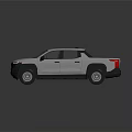 White Chevrolet Pickup Truck With Modern Cab Design Sturdy Bed And Black Wheels