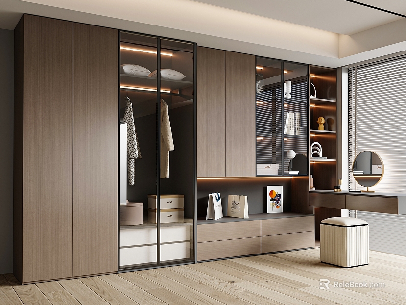 Modern Italian Wardrobe Dresser texture