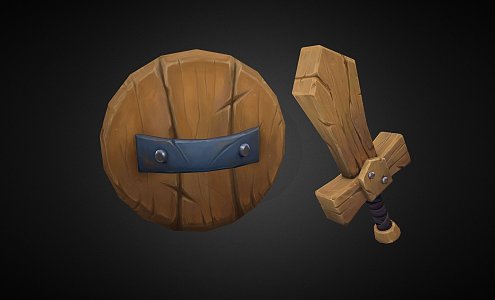 Sword and Shield 3d model