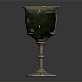 Metallic Goblet with Intricate Carved Patterns on Elegant Base for Home Decor And Daily Use