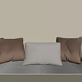 Simple Style Pillow Sofa Pillow Cloth Pattern Pillow Leather Pillow Light Luxury Style Pillow 3d model