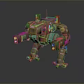 Mech Warrior Mech Soldier Machine Battlearm Mechanical Battlearm Machine Fighter Robot 3d model