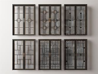 Modern sliding door 3d model