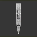 Modern Gray Military Warship With Hull Deck Equipment Radar Antennas And Number 527