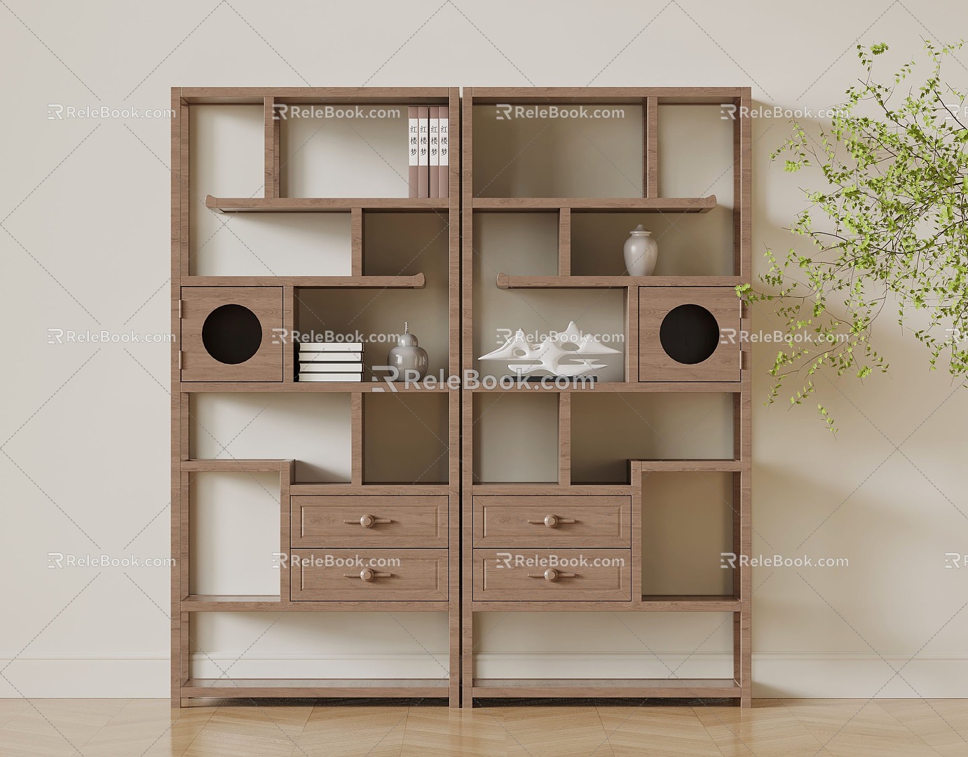 New Chinese Tea Cabinet 3d model