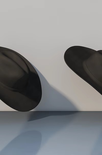 Two Modern Black Swing Doors With Sleek Design For Home Interior Spaces 3d model