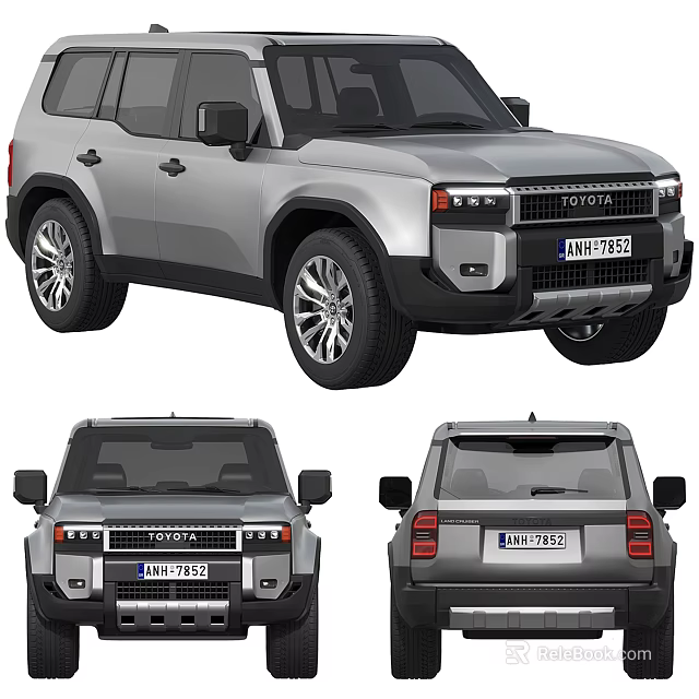 Hyundai Silver SUV With Five Door Design Modern Front Grille And Alloy Wheels 3d model 