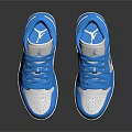 Blue And White Casual Sports Shoes With Comfortable Design For Daily Use