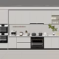 Modern Kitchen Interior Design With White Cabinets Built in Appliances And Sleek Countertop