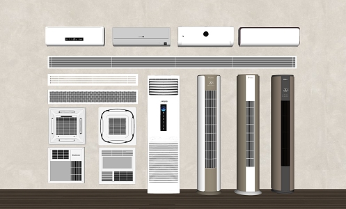 Modern air conditioner hanging air conditioner air conditioner outlet central air conditioner 3d model