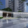Modern Gate 3d model