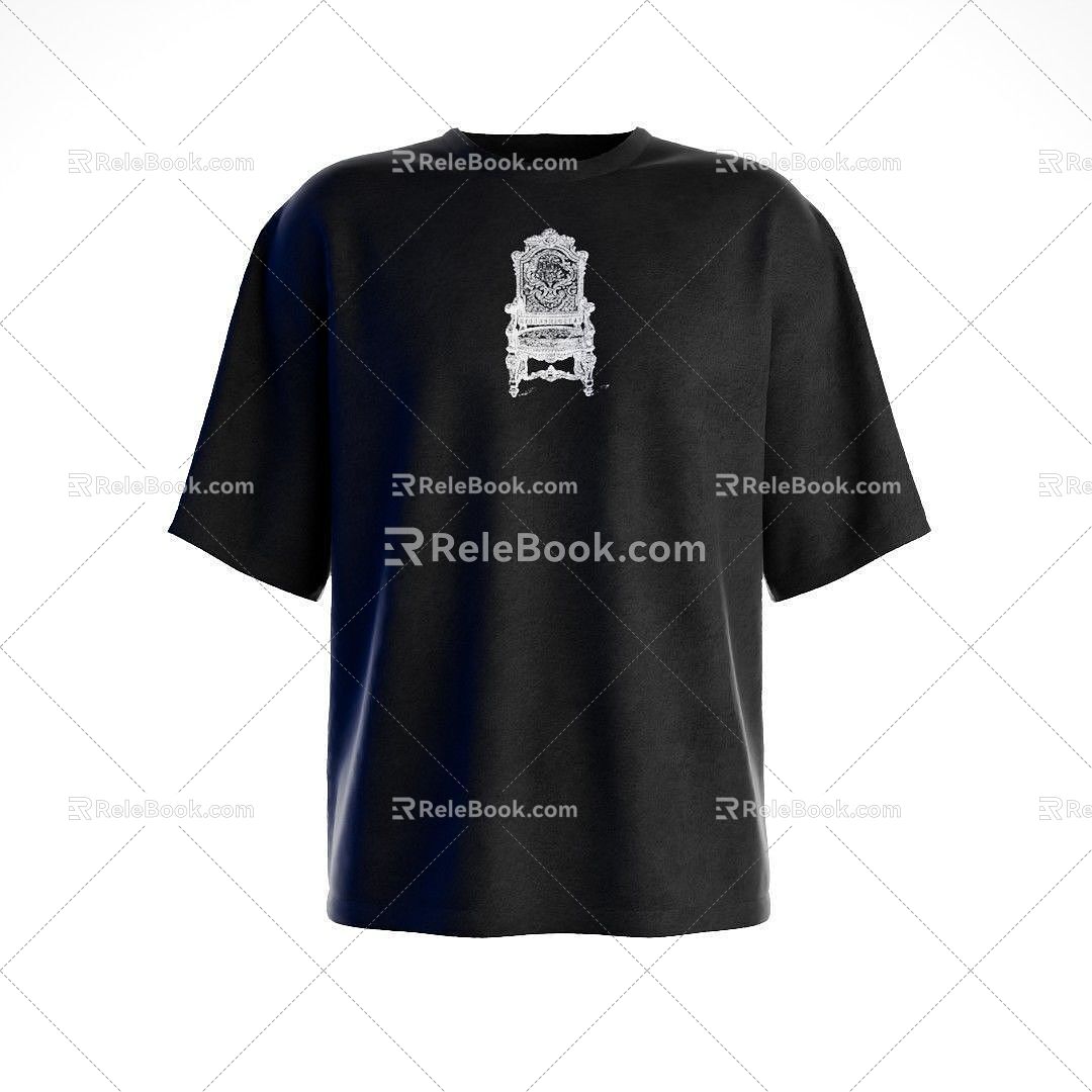 Tshirt short sleeve 3d model