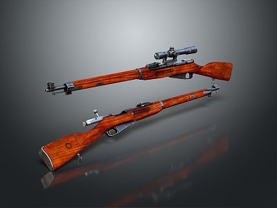 Sniper rifle sight sniper rifle sci-fi sniper rifle semi-automatic rifle combat rifle 3d model