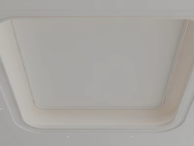 Modern Ceiling Design With Sleek Recessed Panel And Clean Geometric Lines 3d model