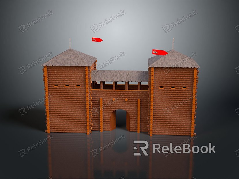 City Gate Ancient Gate Gate Tower Gate Gate Gate Shanzhai Gate Gate Large Wooden Gate Classical Gate Antique Gate model