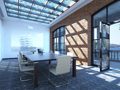 Modern Conference Room 3d model