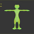 Lizard Anime Lizard Chameleon Cartoon Lizard Reptile Cold Blooded Animal Reptile Class 3d model