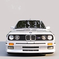 Retro Grey Car sports car BMW Sedan 3d model