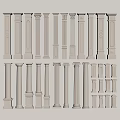 modern column roman column 3d model