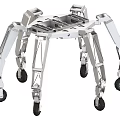 Spider Like Industrial Equipment With Metal Frame Multiple Legs And Mobile Wheels