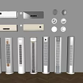 Modern White Air Conditioners Fans Wall Mounted Floor Standing Units for Indoor Home Use