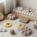 Cozy Indoor Decorative Plush Pillows With Various Shapes And Soft Colors