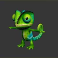 Lizard Anime Lizard Chameleon Cartoon Lizard Reptile Cold Blooded Animal Reptile Class 3d model
