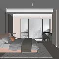 Kids Room Interior Design With Soft Tones Bed Nightstand Window Blinds Chair Bookshelf And Rug
