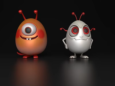 Weird Eggs Devil Eggs Alien Eggs Alien Eggs Hatching Alien Creatures Monster Horror Science Fiction Alien Eggs Alien Eggs 3d model