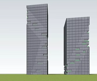modern office building 3d model