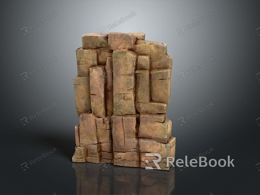 Rock Rock Block Rock Block Rock Specimen Boulder Big Stone Block Rock Stratum Rock Stratum Rock Stratum Rock model