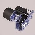 Mechanical Motor Gear Mechanism With Metal Frame And Shaft Components