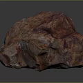 Rock Block Rock Block Rock Specimen Boulder Big Stone Block Rock Stratum Rock Stratum Rock Stratum Rock 3d model