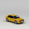 Yellow Classic Retro Sedan Featuring Sleek Exterior and Vintage Design Details