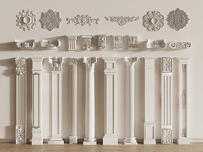 European Roman Column Classical Roman Column 3d model