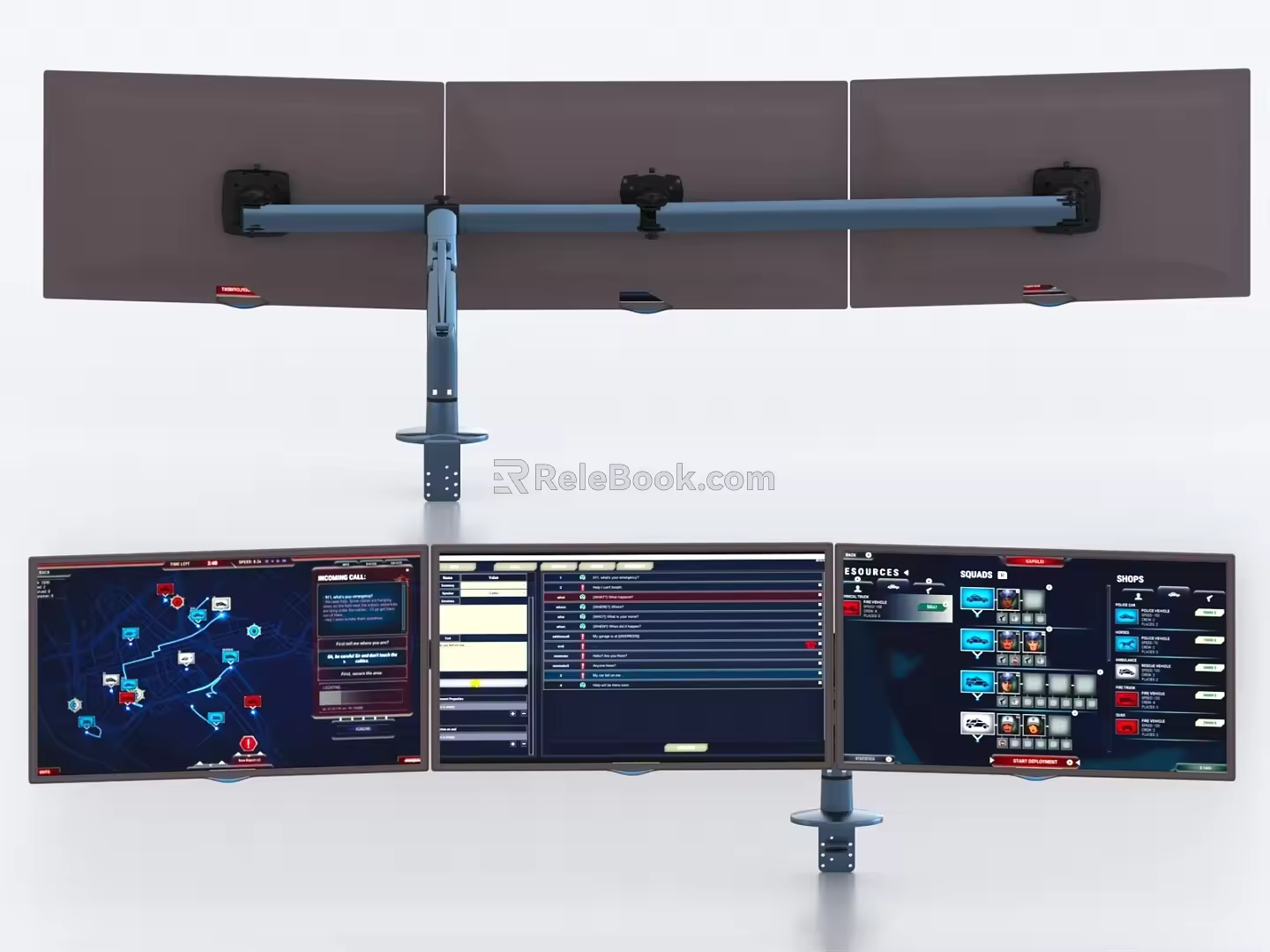 Monitor Computer Screen Monitor Stand Screen Stand Multi-screen 3d model