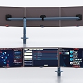 Monitor Computer Screen Monitor Stand Screen Stand Multi-screen 3d model