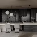 Spacious Modern Duplex Living Room Interior Design With Oversized Sofa And Curved Chandelier