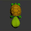 Turtle Cartoon Turtle Snapping Turtle Chickbill Turtle Reptile Cold Blooded Animal Reptile Class 3d model